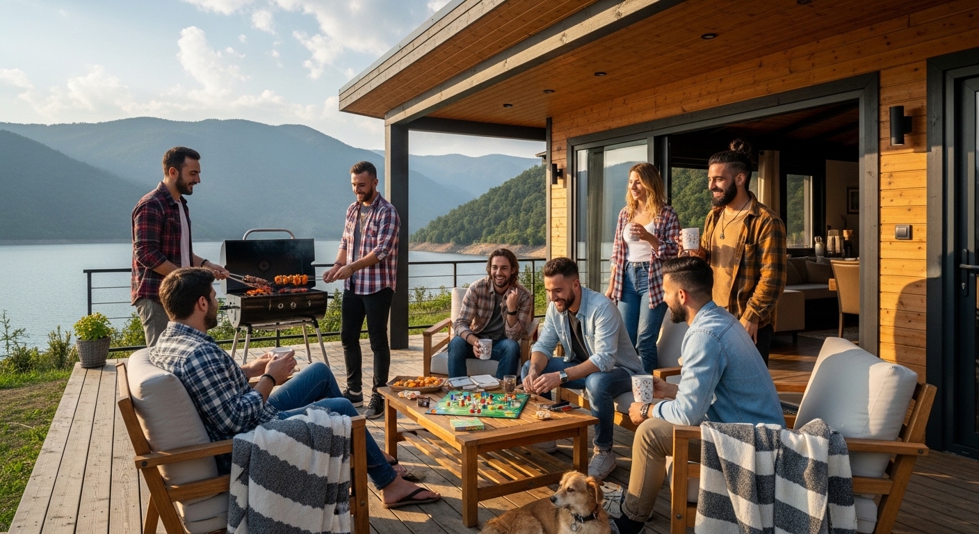 Arkadaş Grupları İçin Sapanca lüks bungalov: Eğlence ve Konforun Mükemmel Buluşması